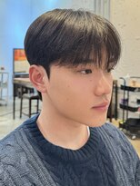 韓国シースルーダンディーカットダウンパーマ韓国マッシュ
