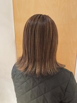 オーガニックエコ 川越(organic+eco)&nbsp;20代30代大人かっこいいハイライト×外はねボブ