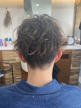 スウェル 船橋店(Swell) MEN'S/マッシュパーマ/ウルフ/アッシュブラック/カルマパーマ3