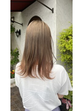 ヴィアンカ(Vianca) インナーカラー　ベージュ×オレンジ