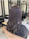 髪質改善カラー☆パープルアッシュ