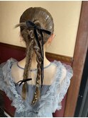 編み下ろしツイン
