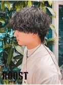 波巻きパーマ