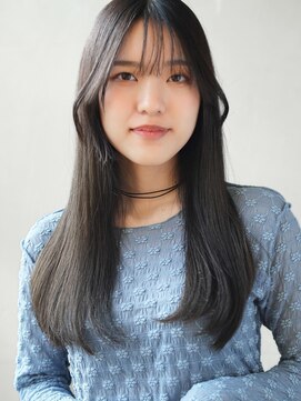 アルウ(Aru) アッシュグレー×艶ロング
