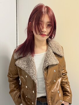 天神美容室 【KASUMI天神美容室】レッドブラウン×海外ヘア