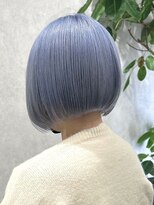 ロウル 渋谷(LOWRL)&nbsp;ホワイトブルー/ブリーチ/ダブルカラー