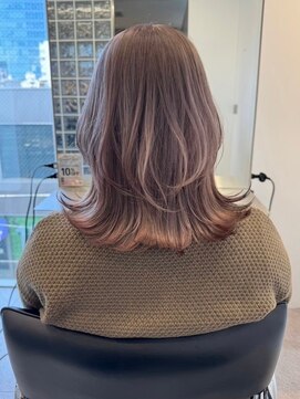 サンク 原宿 表参道(cinq) 原宿ミルクティーベージュブリーチハイトーンカラーダブルカラー