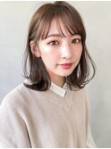 前髪外ハネボブナチュラルカールイメチェン艶感#293f0319