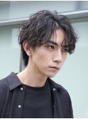 渋谷シャドウパーマルーズパーマメンズビジネスヘア無造作パーマ