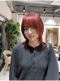 【ADORE横浜】マッシュウルフ×ピンクオレンジ