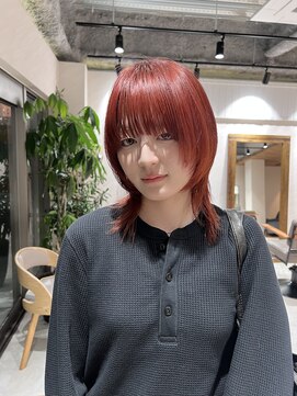 アドア 横浜(ADORE) 【ADORE横浜】マッシュウルフ×ピンクオレンジ