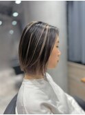 【Lee大阪店】ボブ×ハイライトグラデーション/新出