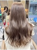 渋谷ミルクティーベージュハイトーンカラーヘーゼルベージュ30代