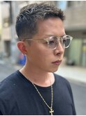 清潔感×束感ショートフェード／メンズビジネスにも◎