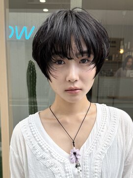 ナウアズ(now as.) 小顔効果◎フェイスレイヤーショート【向】【now as.明石駅3分】