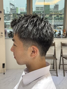 クール 大和八木駅前店(Coeur) #メンズショート #アップバングショート #大和八木メンズ