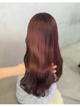 ソアバイリコヘアー(soar by LiCO Hair) ロング/ピンクブラウン/ブリーチなしダブルカラー
