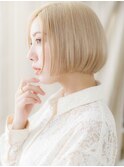 ■ブリーチカラー/ハイトーンカラー/透明感カラー☆ワンレンボブ
