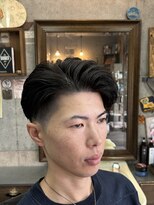アールズ ヘア(R's hair)&nbsp;MEN’S HAIR/ブルーブラック/フェザーパーマ/ 印西　印西市