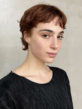 ベリーショートパーマ癖毛風パーマナチュラルパーマ癖毛カット