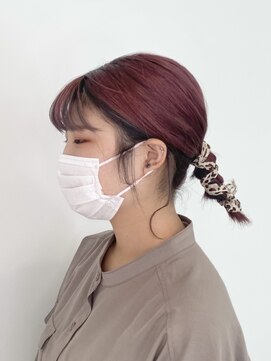 インナーカラー！ピンクカラー！