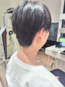 ショート 2ブロック メンズライク