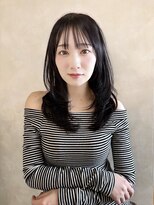 プランツヘアー&nbsp;ミディアムレイヤーカット　博多美容室　原依里