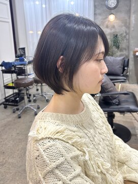 エトネ ヘアーサロン 仙台駅前(eTONe hair salon) 20代　30代　ひし形ショートボブ