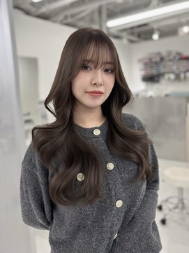 ハピネス 梅田茶屋町店(HAPPINESS) ショコラグレージュ 韓国レイヤー 韓国ヘア 透明感カラー 大阪