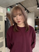 ハイプ(HYPE)&nbsp;ダブルカラー＆ブリーチ/ウルフレイヤーカット/ミックスカラー