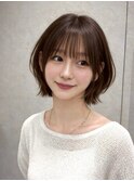似合わせカット/ミディアムレイヤーカット/大人ガーリー/天神