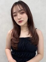 アッシュ 茗荷谷店(Ash)&nbsp;茗荷谷レイヤーカット韓国ダブルカラー顔周り前髪カットボブ