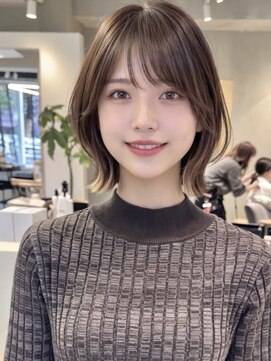 ナナローネス 渋谷(nana loness) レイヤーボブ レイヤーカット くびれヘア 韓国風