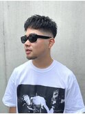 ミドルフェード　スキンフェード　クロップスタイル　福岡　吉塚
