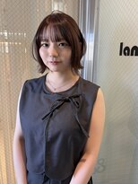 ラニヘアサロン(lani hair salon)&nbsp;オリーブカラー ブリーチ無しカラー イルミナダブルカラー
