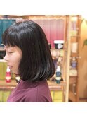 鹿沼市で唯一本格ヘッドスパが出来る美容室ナノハナ　大人ボブ