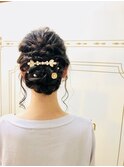 結婚式、浴衣にもルーズアップスタイル☆