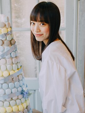 エクファ ヘア リゾート 大津 瀬田店(ex-fa hair resort) 【瀬田◆エクファヘアリゾート】ぱっつん前髪×ストレート