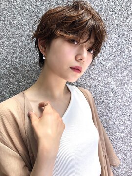 ファースト 仙台店(first) 【松根ショート】大人かわいいふんわりショートパーマ◎30代40代