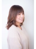 お手入れ簡単大人パーマスタイル