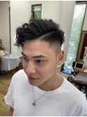 スパイラルパーマ、カット