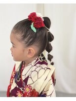 サクララ(Sakura la)&nbsp;七五三ヘア×高め編みおろし