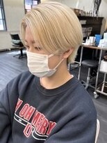 ヒート バイ アンカットラウンジ 渋谷(HEAT by UNCUT&LOUNGE)&nbsp;ダブルカラー/ホワイトベージュ/ケアブリーチ/ハイトーン