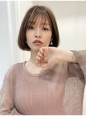 【フォルテ千鶴】チェリーブラウンワンカールボブ