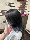 グラデーション×ブルーブラック
