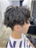 □カルマパーマ#マッシュパーマ#ウルフ＃アッシュブラック