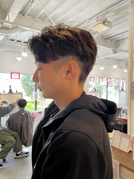 ソイクフ(SOY KUFU) MEN’S HAIR マッシュパーマアッシュブラックカルマパーマ