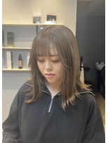 ベルベットヘア 千早店(Velvet hair) milktea greige 【Shion】
