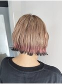 ピンク×黒の裾カラーがたまらなく可愛い件☆