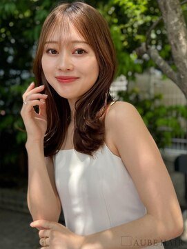 オーブ ヘアー アオ 四日市店(AUBE HAIR ao) 20代・30代_くびれセミロング